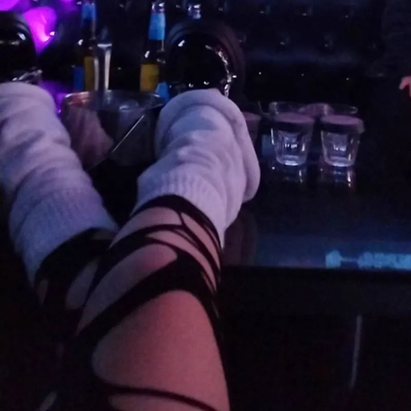 Y2K Lolita Knitted Leg Warmers β Cute Flared Long Socks, Kawaii Arm & Calf Warmers for Autumn and Winter