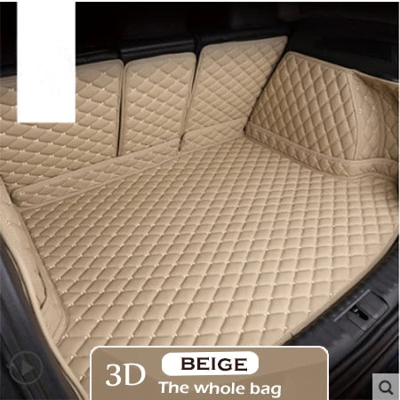Premium Leather Trunk Mat for Tesla Model 3 (2019β2024) β Waterproof Cargo Liner & Interior Protection