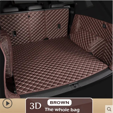 Premium Leather Trunk Mat for Tesla Model 3 (2019β2024) β Waterproof Cargo Liner & Interior Protection