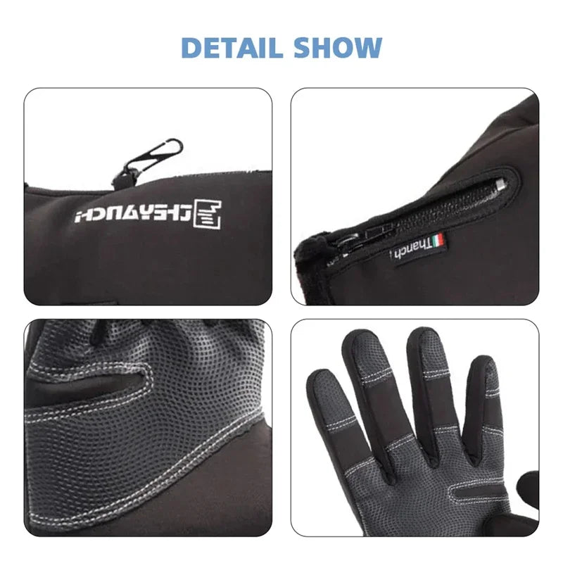 Waterproof Thermal Touchscreen Gloves – Windproof Winter Gloves for Running, Cycling & Outdoor Sports
