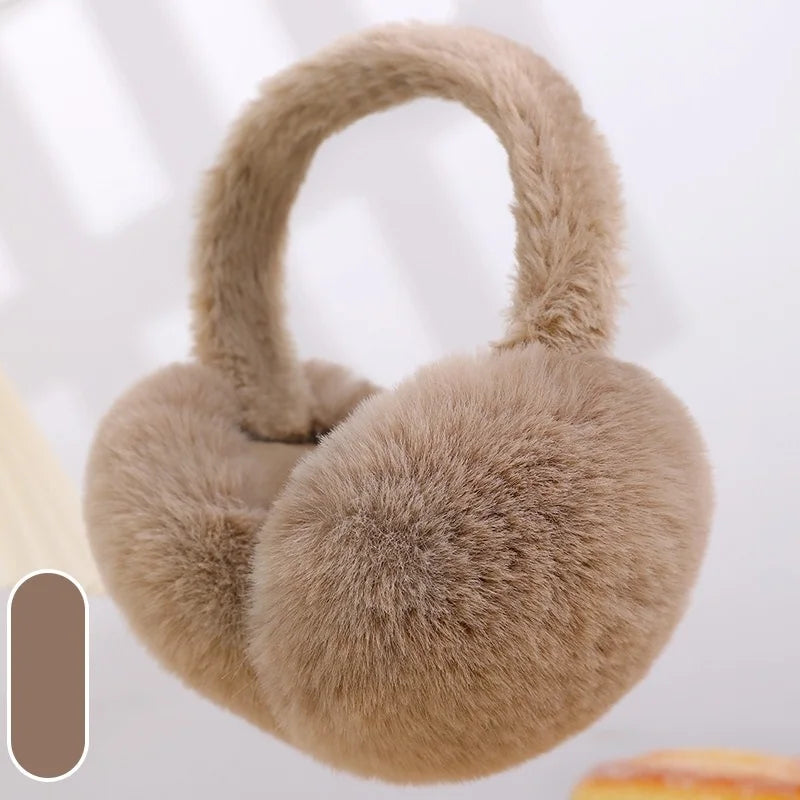 Winter Plush Ear Muffs – Soft Fleece Ear Warmers for Men & Women, Windproof Cold Weather Outdoor Ear Covers