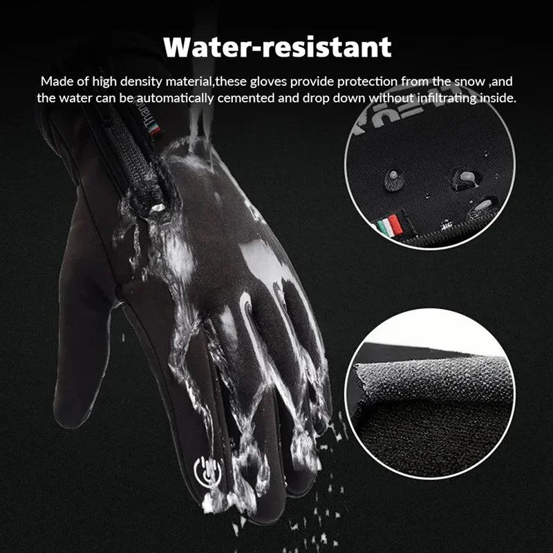 Waterproof Thermal Touchscreen Gloves – Windproof Winter Gloves for Running, Cycling & Outdoor Sports