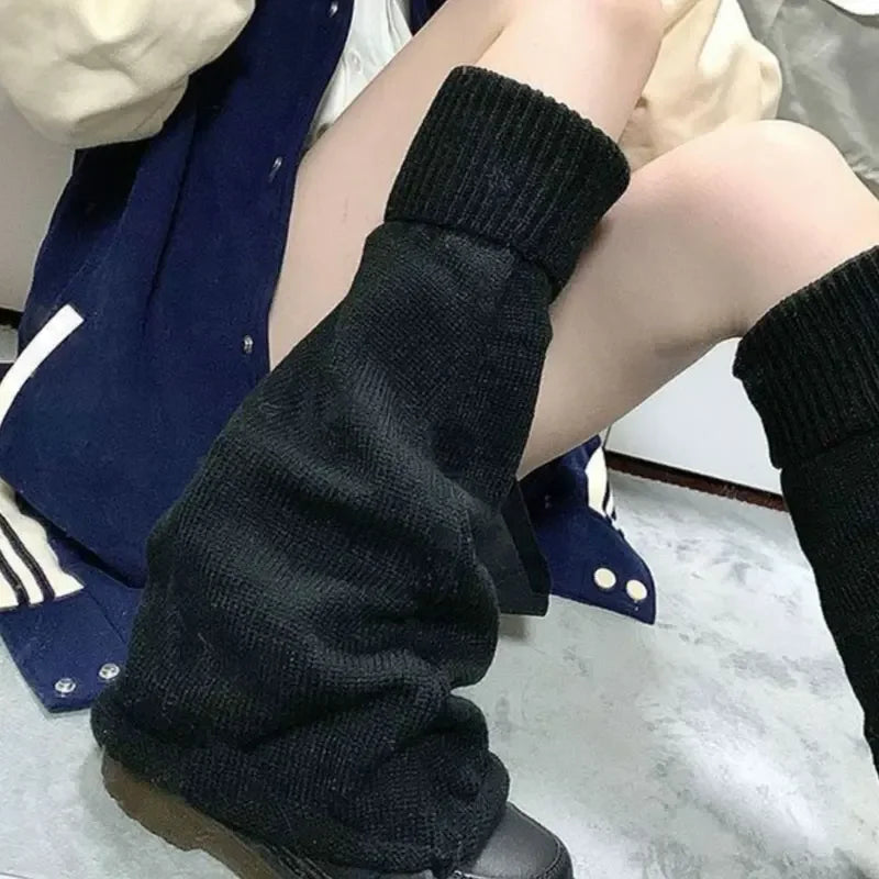 Y2K Lolita Knitted Leg Warmers β Cute Flared Long Socks, Kawaii Arm & Calf Warmers for Autumn and Winter