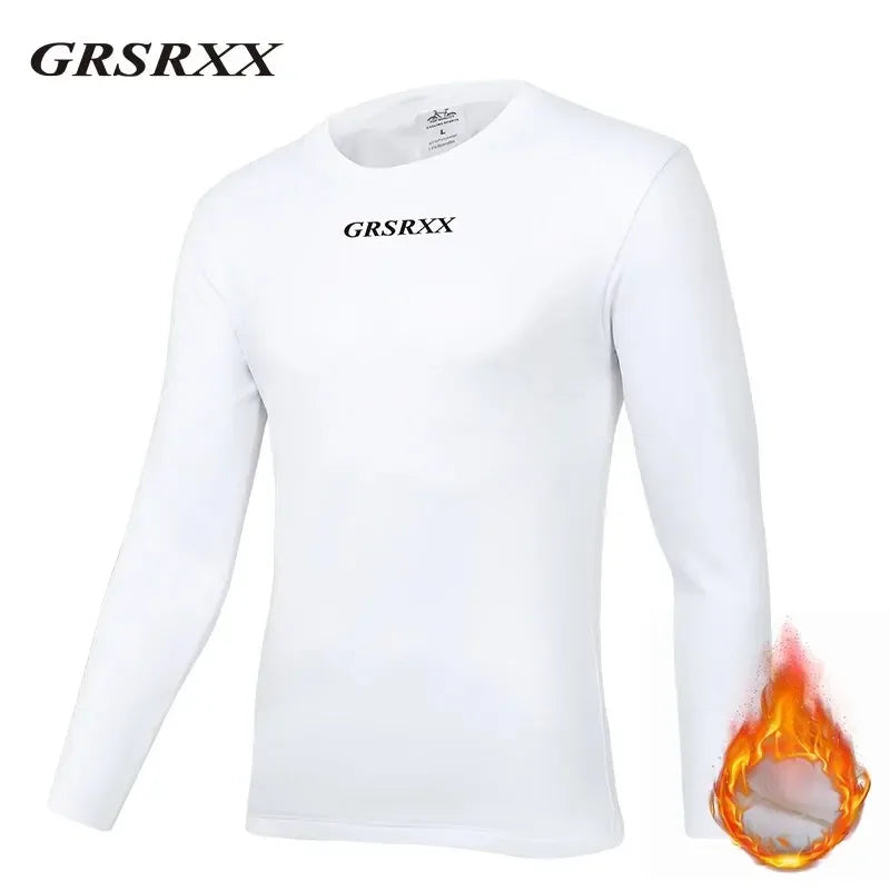 GRSRXX Winter Cycling Base Layer Long Sleeve Thermal Bike Underwear Fleece Bike Shirt For Keep Warm Cycling Clothes Men Women