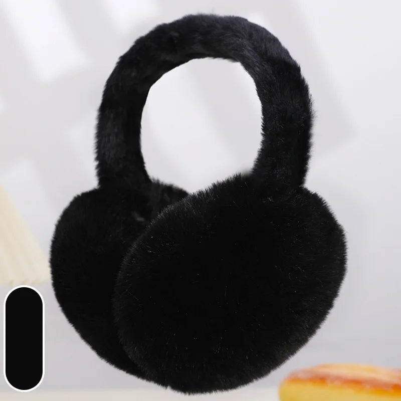 Winter Plush Ear Muffs – Soft Fleece Ear Warmers for Men & Women, Windproof Cold Weather Outdoor Ear Covers